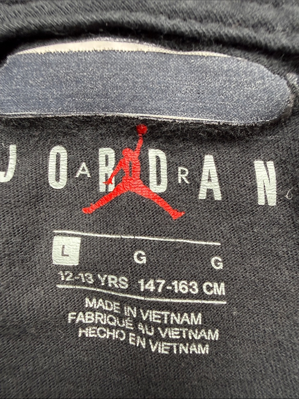 Jordan Black Long-Sleeve Shirt Jumpman.  boys youth size large - Picture 4 of 14